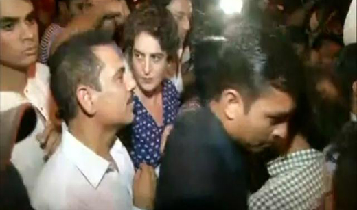 Shoved and Pushed, Priyanka Gandhi Loses Cool at Midnight March for Kathua and Unnao Rape Victims